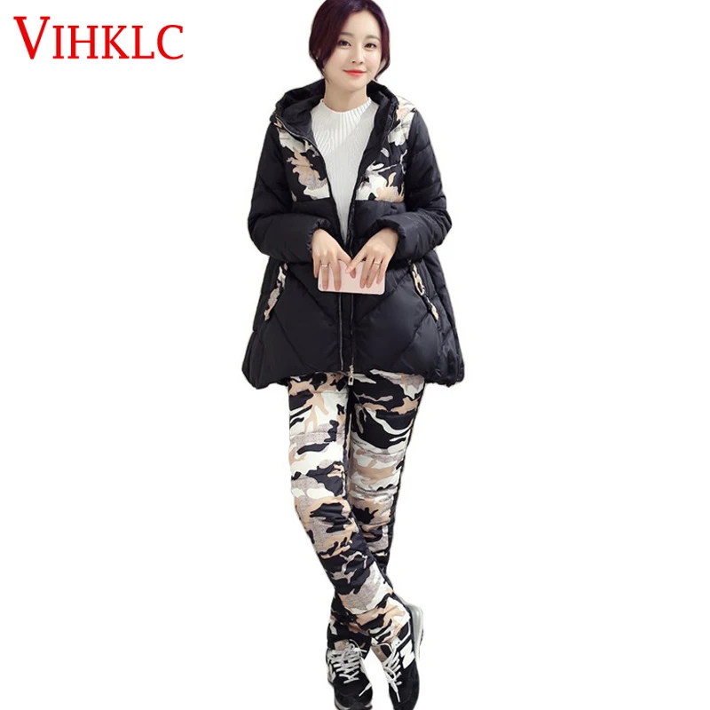 Manteau Femme 2016 New Winter Jacket women Suit Thick Warm Slim Hooded Parka Coat+Pants 2 Piece Set Female Outwear Parka D139
Manteau Femme 2016 New Winter Jacket women Suit Thick Warm Slim Hooded Parka Coat+Pants 2 Piece Set Female Outwear Parka D139
