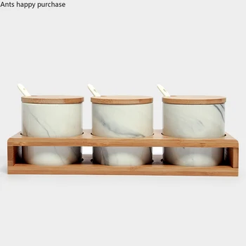 Creative Ceramics Spice Jar Suit Seasoning Box Three-piece Suit Kitchen Storage Home Decorations with Lid with Spoon
Creative Ceramics Spice Jar Suit Seasoning Box Three-piece Suit Kitchen Storage Home Decorations with Lid with Spoon
