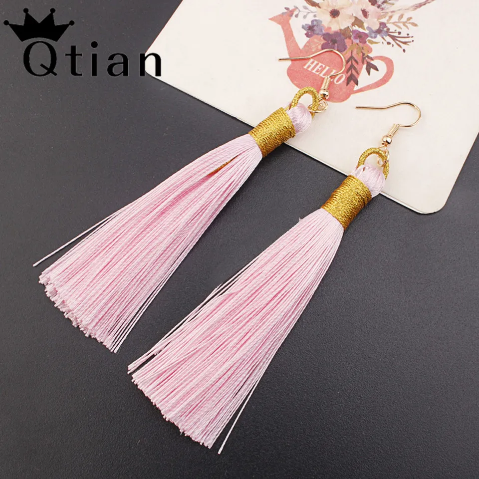 Qtian Trendy drop earings jewelry Tassel Earrings women's earrings Long Fringe Dangle Rope vintage earrings 2019 Newest
Qtian Trendy drop earings jewelry Tassel Earrings women's earrings Long Fringe Dangle Rope vintage earrings 2019 Newest
