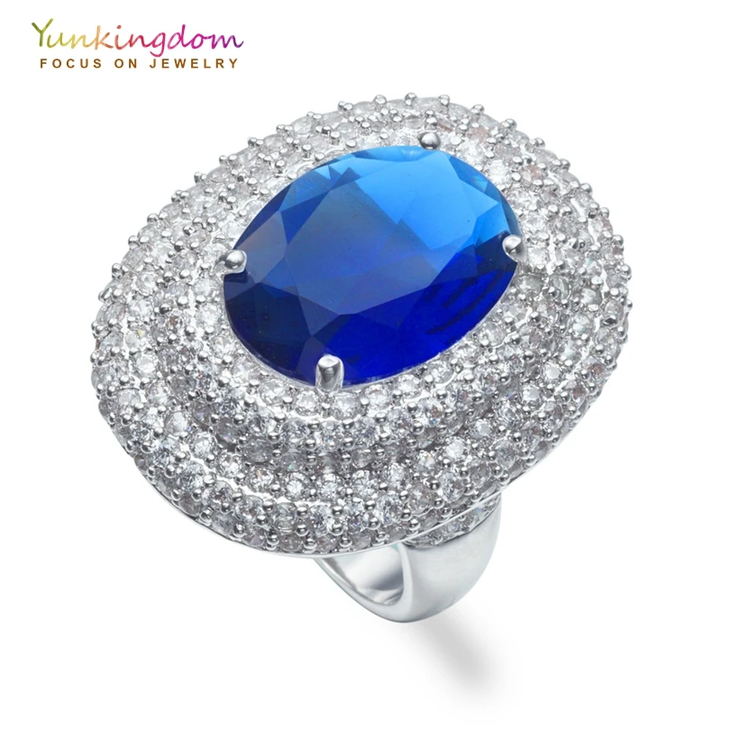 Yunkingdom big oval rings for women popular color banquet party anniversary ring 
Yunkingdom big oval rings for women popular color banquet party anniversary ring