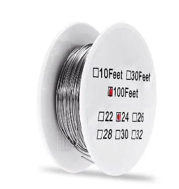 Vape Ecigs Resistance Wire Roll Heating Wire Roll E - cigarette Coils for Atomizers DIY Vape ( 100 Feet ) 30 Meters 24 26 28 AWG
Vape Ecigs Resistance Wire Roll Heating Wire Roll E - cigarette Coils for Atomizers DIY Vape ( 100 Feet ) 30 Meters 24 26 28 AWG