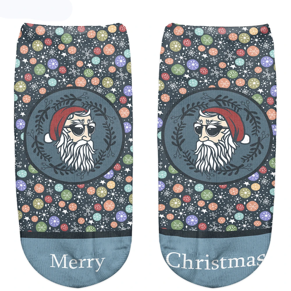 Fashion Women Sock Funny Santa Claus Printing Merry Christmas Socks Designed Cartoon Socks Comfortable Females Ankle Socks
Fashion Women Sock Funny Santa Claus Printing Merry Christmas Socks Designed Cartoon Socks Comfortable Females Ankle Socks
