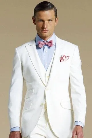 Custom Made Groom Tuxedo Groomsmen Peak Lapel Wedding/Dinner/Evening Suits Best Man Bridegroom (Jacket+Pants+Tie+Vest) B70
Custom Made Groom Tuxedo Groomsmen Peak Lapel Wedding/Dinner/Evening Suits Best Man Bridegroom (Jacket+Pants+Tie+Vest) B70