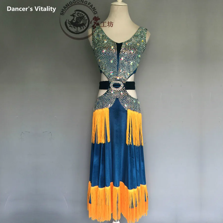 Latin Dance Costumes diamond Tassel Latin Dance Dress For Women Latin Dance Competition Dresses sleeveless Vestidos Latina
Latin Dance Costumes diamond Tassel Latin Dance Dress For Women Latin Dance Competition Dresses sleeveless Vestidos Latina