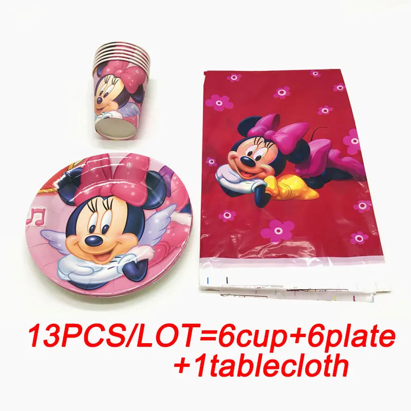 Minnie mouse disposable cups plates plastic tablecloth straws for child favors Minnie birthday theme disposable tableware sets
Minnie mouse disposable cups plates plastic tablecloth straws for child favors Minnie birthday theme disposable tableware sets