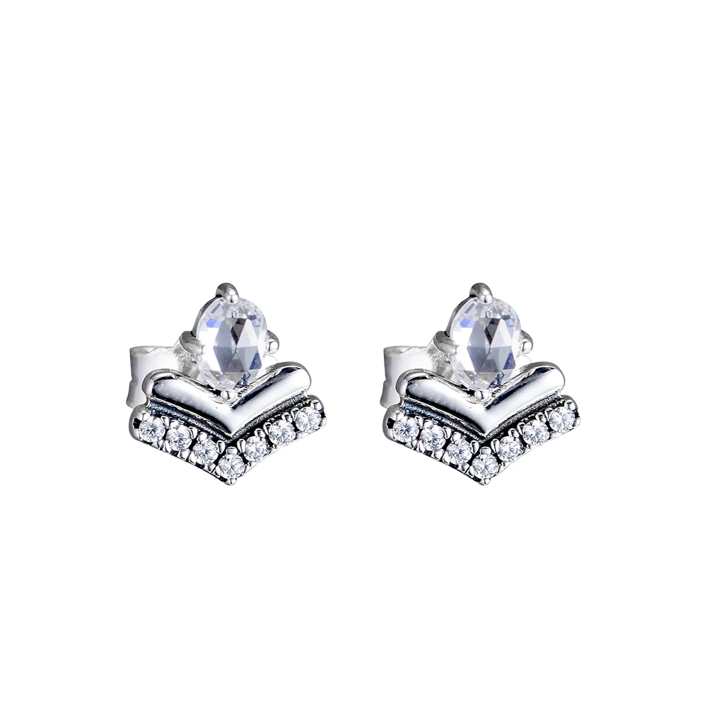 Fashion Female Classic Wishes Earrings Clear CZ Sterling Silver Jewelry Earrings For Woman Party Jewelry Making 
Fashion Female Classic Wishes Earrings Clear CZ Sterling Silver Jewelry Earrings For Woman Party Jewelry Making
