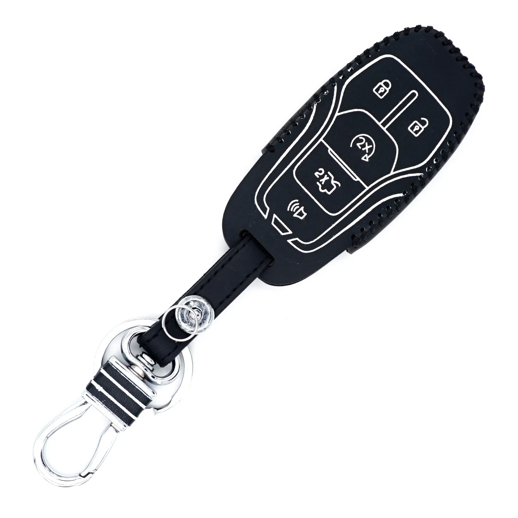 WFMJ Black Hand Sewing Leather 5 Buttons Remote Key Chain Cover Case Fob For Ford Mustang Fusion F-150 F-450 Edge Explorer F-550
WFMJ Black Hand Sewing Leather 5 Buttons Remote Key Chain Cover Case Fob For Ford Mustang Fusion F-150 F-450 Edge Explorer F-550