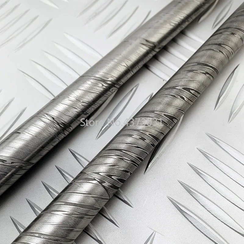380X17mm Damascus Twist Pattern Steel Round Bar Round Pattern Bar Large Horse Jewelry Material Round Bar
380X17mm Damascus Twist Pattern Steel Round Bar Round Pattern Bar Large Horse Jewelry Material Round Bar