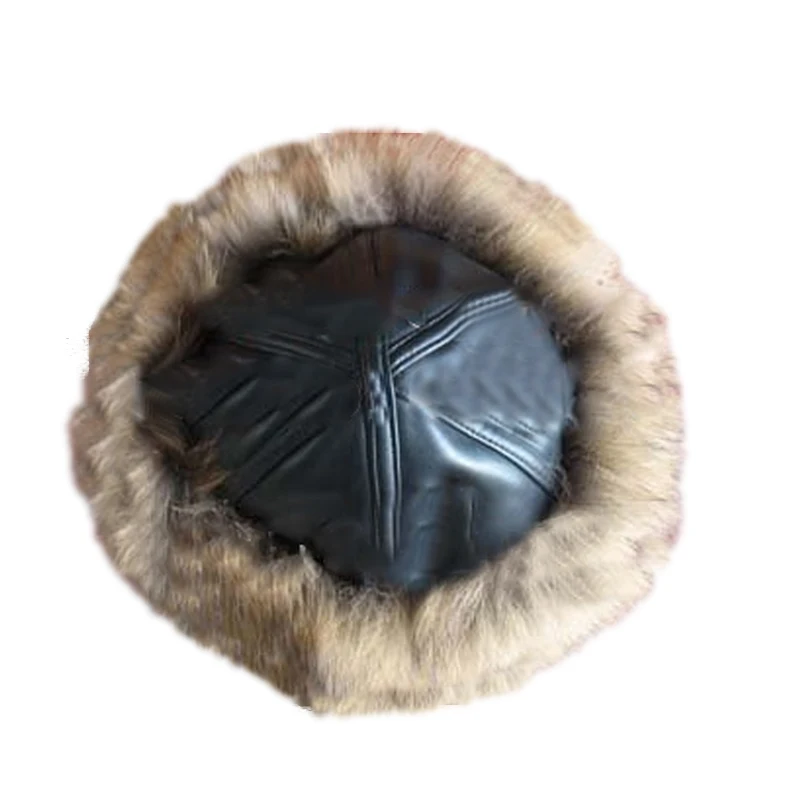 Women's Fur Hats Female Fully Handmade Caps Lady Winter Warm Leather Headgear Natural brown
Women's Fur Hats Female Fully Handmade Caps Lady Winter Warm Leather Headgear Natural brown