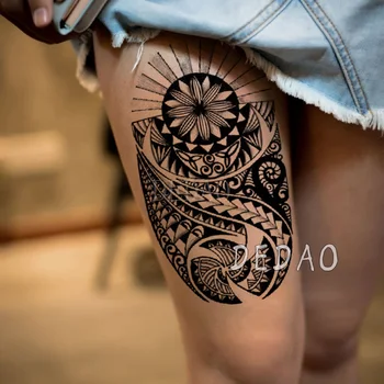 

Waterproof Temporary Tatoo Fake Tattoo Sticker Tribal totem Lotus Tattoos Stickers Tatouage Arm Leg Back Tatto Art For Men Women