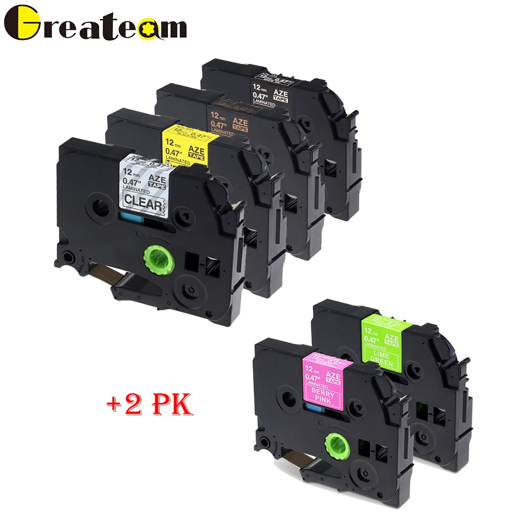 Greateam 6pcs TZe131 TZe631 TZe334 TZe335 TZe MQP35 TZe MQG35 Compatible Brother P-Touch TZ Printer Ribbon for Label Printer
Greateam 6pcs TZe131 TZe631 TZe334 TZe335 TZe MQP35 TZe MQG35 Compatible Brother P-Touch TZ Printer Ribbon for Label Printer