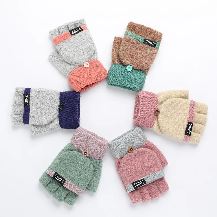 2019 Knitted Flip Gloves Winter Gloves Warm Wool Flip Top Gloves Flocking Warm Knitted Half-finger Gloves for Gril and Women
2019 Knitted Flip Gloves Winter Gloves Warm Wool Flip Top Gloves Flocking Warm Knitted Half-finger Gloves for Gril and Women