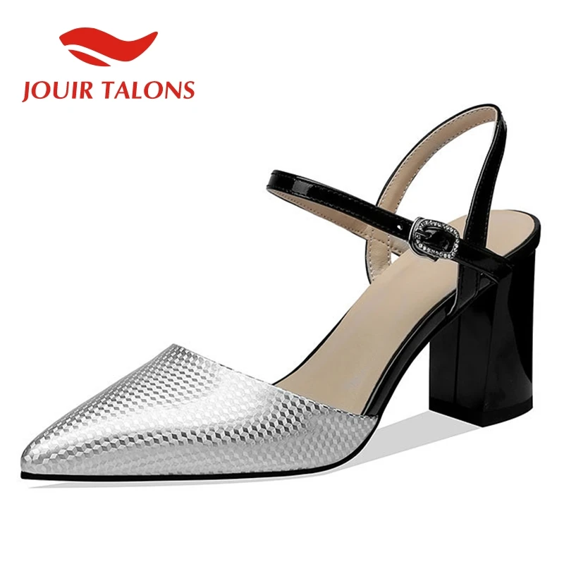 JOUIR TALONS New elegant ankle-strap pointed toe Genuine Leather Ladies High Heels Shoes Woman Party Luxury Summer Sandals
JOUIR TALONS New elegant ankle-strap pointed toe Genuine Leather Ladies High Heels Shoes Woman Party Luxury Summer Sandals