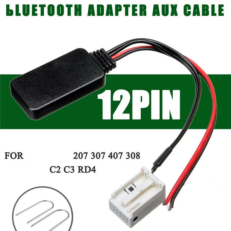 12PIN Bluetooth Adapter Aux Cable For Peugeot 207 307 407 308 for Citroen C2 C3 RD4 + Install Tool Auto Accessories Parts
12PIN Bluetooth Adapter Aux Cable For Peugeot 207 307 407 308 for Citroen C2 C3 RD4 + Install Tool Auto Accessories Parts