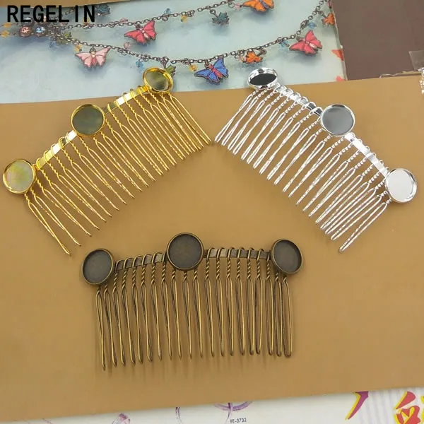 REGELIN Hair Jewelry Settings Cabochon Base Blank Bezel Trays 20 teeth for 12mm Cabochon Cameo DIY Hair Wear Findings Making 
REGELIN Hair Jewelry Settings Cabochon Base Blank Bezel Trays 20 teeth for 12mm Cabochon Cameo DIY Hair Wear Findings Making