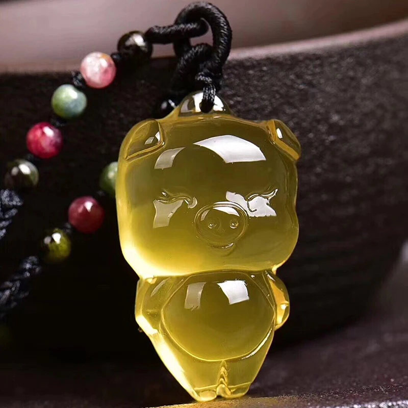 Wholesale JoursNeige Yellow Natural Crystal Pendant Carved Pig Pendant Necklace Lucky for Women Men Fashion Crystal Jewelry
Wholesale JoursNeige Yellow Natural Crystal Pendant Carved Pig Pendant Necklace Lucky for Women Men Fashion Crystal Jewelry