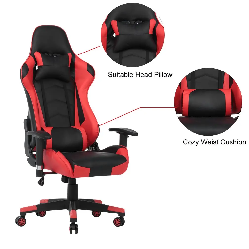 

2019 360 Degree Rotation Rolling Wheels Home Office Computer Desk Ergonomic Height Adjustable Gaming Chair Recliner Racing Chair