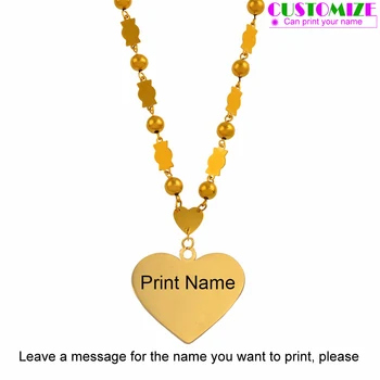 Anniyo Personalized Name Heart Pendant Beads Necklaces Marshall Islands Jewelry Micronesia Customize Letters Chain #054121
Anniyo Personalized Name Heart Pendant Beads Necklaces Marshall Islands Jewelry Micronesia Customize Letters Chain #054121