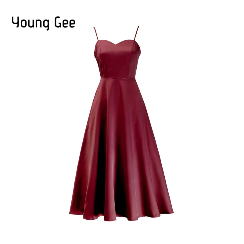 YoungGee 2019 Sexy Spaghetti Strap Backless Women Summer Holiday Dresses Elegant Solid Midi Party Beach Dress Vestidos robe femm
YoungGee 2019 Sexy Spaghetti Strap Backless Women Summer Holiday Dresses Elegant Solid Midi Party Beach Dress Vestidos robe femm