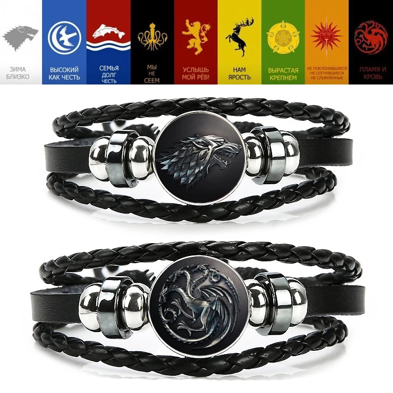 Game of Thrones Bracelet Cosplay Props House of Stark Nine Family Bracelets Bangle Unisex Song of Ice Fire Accessories
Game of Thrones Bracelet Cosplay Props House of Stark Nine Family Bracelets Bangle Unisex Song of Ice Fire Accessories