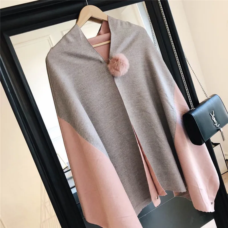 Luxury Brand Scarf For Women Winter Scarves Wraps Shawl Bandana Hijab H Rabbit Hair Ball Two-sided Imitate Cashmere Thicken Warm
Luxury Brand Scarf For Women Winter Scarves Wraps Shawl Bandana Hijab H Rabbit Hair Ball Two-sided Imitate Cashmere Thicken Warm