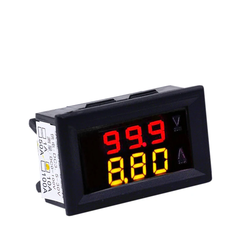 10pcs/lot Digital 3 Bit LED Dual Display Voltmeter Current meter Ammeter Volt Car Tester Voltage Monitor DC 0-100V 0-10A
10pcs/lot Digital 3 Bit LED Dual Display Voltmeter Current meter Ammeter Volt Car Tester Voltage Monitor DC 0-100V 0-10A