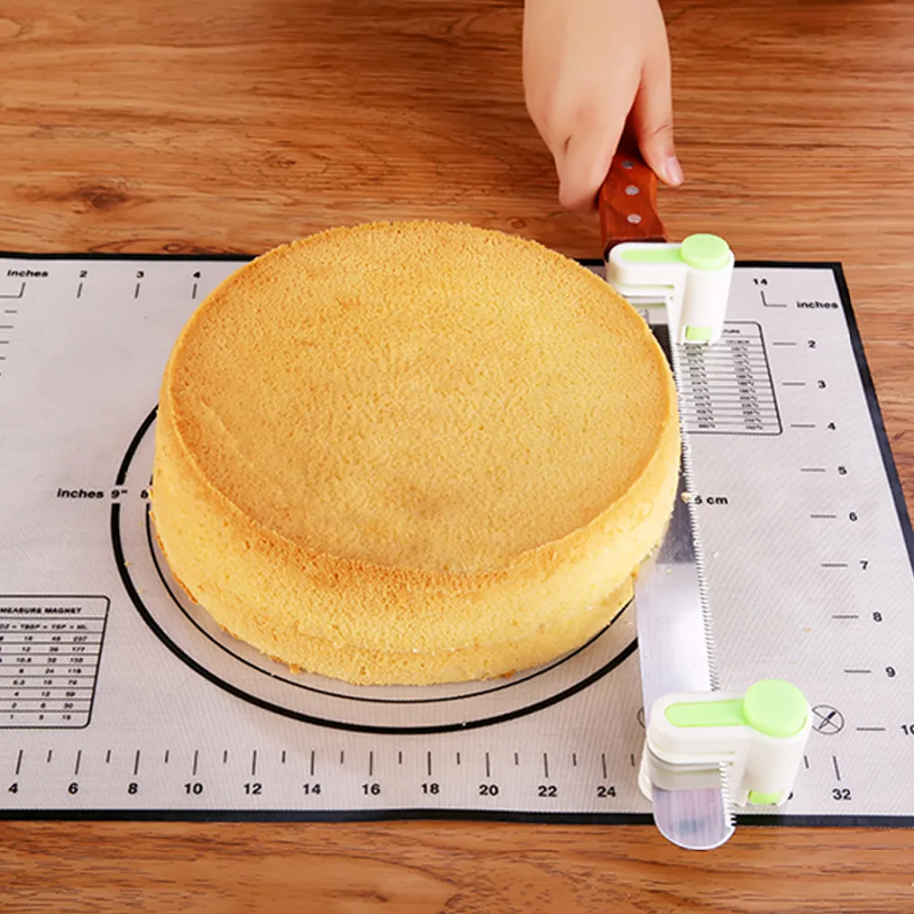 DIY Plastic 2PCS Kitchen Cake Bread Cutter Leveler Slicer Cutting Fixator Tool 5 Layers Tools cake decorating tools bakeware
DIY Plastic 2PCS Kitchen Cake Bread Cutter Leveler Slicer Cutting Fixator Tool 5 Layers Tools cake decorating tools bakeware