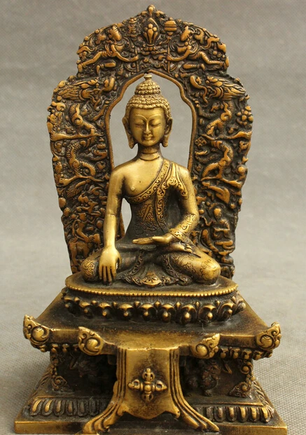 JP S62 7" Tibet Bronze Buddhism Temple Protect Vajra Dragon Shakyamuni Buddha Statue Discount 35%
JP S62 7" Tibet Bronze Buddhism Temple Protect Vajra Dragon Shakyamuni Buddha Statue Discount 35%