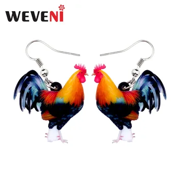 WEVENI Acrylic Anime Chicken Rooster Earrings Cute Long Dangle Drop Cute Farm Animal Jewelry For Girls Women Brincos Teens Kids
WEVENI Acrylic Anime Chicken Rooster Earrings Cute Long Dangle Drop Cute Farm Animal Jewelry For Girls Women Brincos Teens Kids