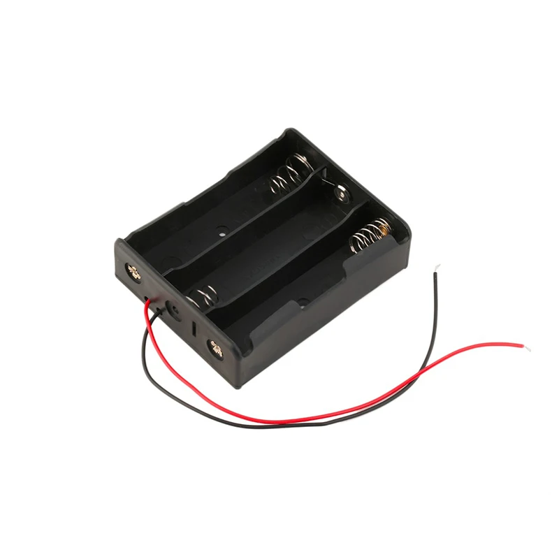 Black Plastic 3 x 18650 Battery Storage Box Case DIY Batteries Clip Holder Container With Wire Lead Pin
Black Plastic 3 x 18650 Battery Storage Box Case DIY Batteries Clip Holder Container With Wire Lead Pin