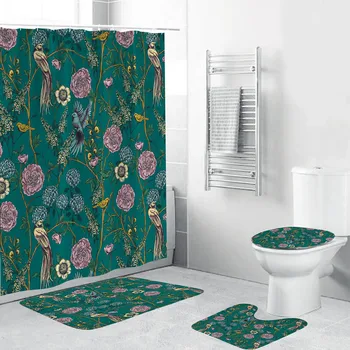 4PCS Non Slip Toilet Polyester Cover Mat Set Bathroom Shower Curtain Water Absorbent Anti-slip Home Decoration Bath Mat
4PCS Non Slip Toilet Polyester Cover Mat Set Bathroom Shower Curtain Water Absorbent Anti-slip Home Decoration Bath Mat