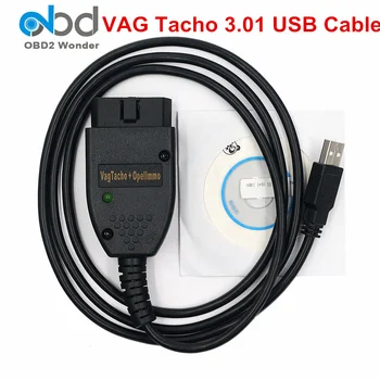 2019 New Vag Tacho 3.01 USB Diagnostic Cables VAG OBD2 Scan Tool For Opel IMMO Airbag Reset Scanner VAGTACHO 3.01 OBDII Adapter
2019 New Vag Tacho 3.01 USB Diagnostic Cables VAG OBD2 Scan Tool For Opel IMMO Airbag Reset Scanner VAGTACHO 3.01 OBDII Adapter