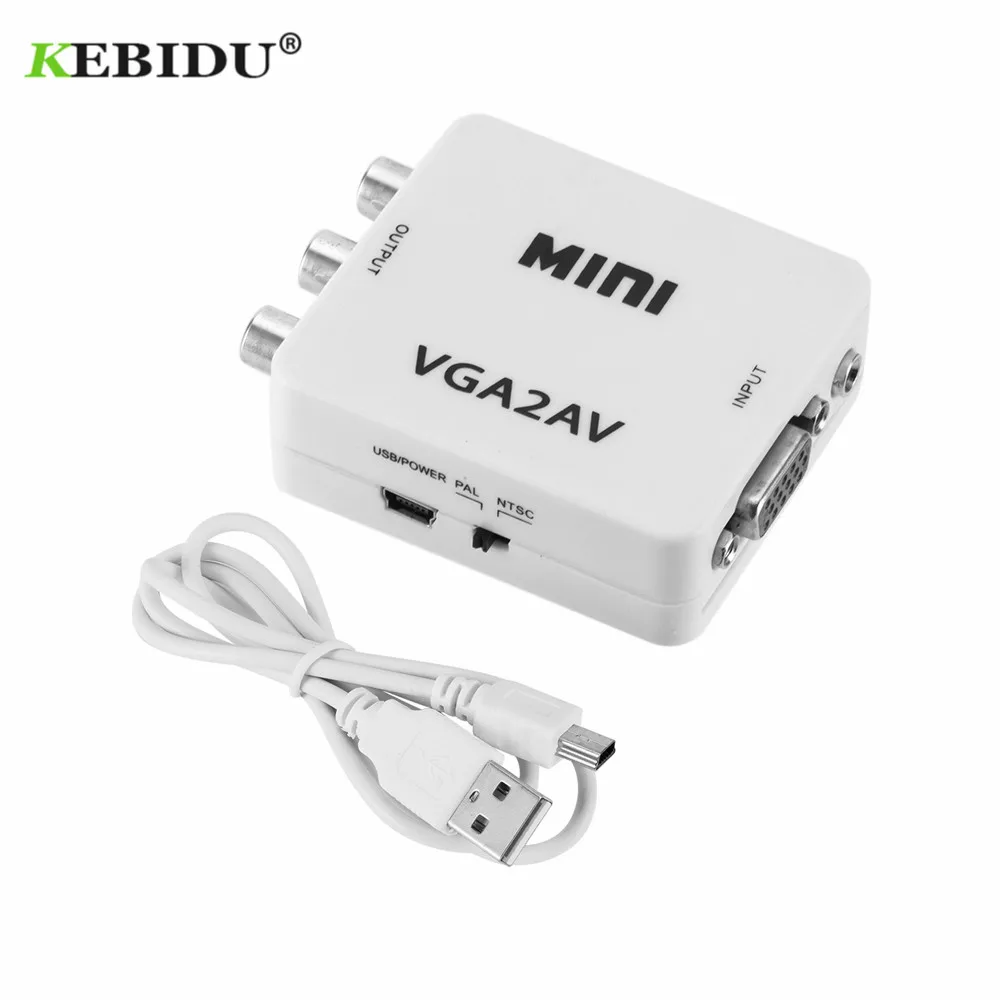 KEBIDU Mini VGA to AV RCA Converter+3.5mm Audio VGA2AV/CVBS Adapter for PC to TV HD Computer to TV 1080P VGA to AV Converter
KEBIDU Mini VGA to AV RCA Converter+3.5mm Audio VGA2AV/CVBS Adapter for PC to TV HD Computer to TV 1080P VGA to AV Converter