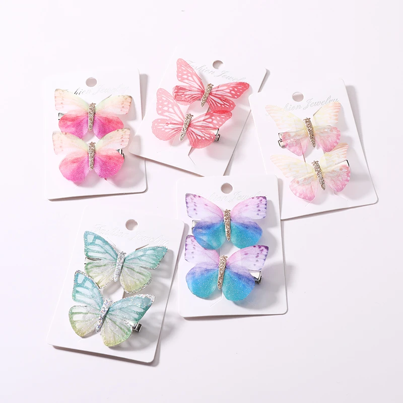 2Pcs/Pack Girls Beautiful Colorful Simulation Butterfly Hair Clips Sweet Hair Ornament Headband Hairpins Kids Hair Accessories
2Pcs/Pack Girls Beautiful Colorful Simulation Butterfly Hair Clips Sweet Hair Ornament Headband Hairpins Kids Hair Accessories
