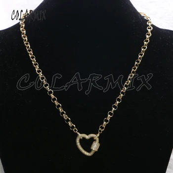 3 Pieces Wholesale Zircon pendant necklace Gold cold Heart shape pendant necklace jewelry Chain necklace 7176
3 Pieces Wholesale Zircon pendant necklace Gold cold Heart shape pendant necklace jewelry Chain necklace 7176