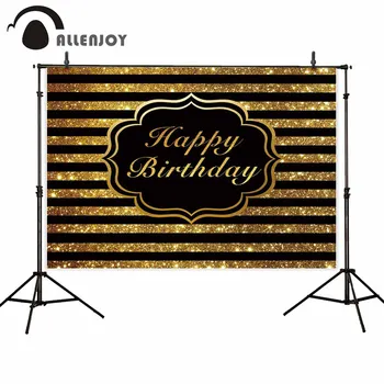 Allenjoy Birthday photography background black gold stripes party decoration backdrop photo studio photophone photocall props
Allenjoy Birthday photography background black gold stripes party decoration backdrop photo studio photophone photocall props