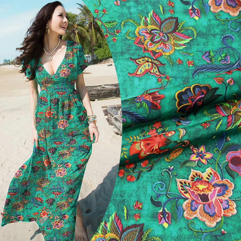 New 138cm wide 12mm 100% silk double crepe fabric wide print skirt dress silk fabric
New 138cm wide 12mm 100% silk double crepe fabric wide print skirt dress silk fabric