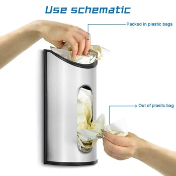 Fortune Candy 1 X Stainless Steel Wall Mount Grocery Bag Dispenser Anti-Fingerprints Kitchen Organizer and Storage Shelf Basket
Fortune Candy 1 X Stainless Steel Wall Mount Grocery Bag Dispenser Anti-Fingerprints Kitchen Organizer and Storage Shelf Basket