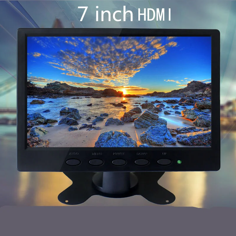 Фото 5 шт. 7-дюймовый промышленный монитор с HDMI/AV/VGA/BNC входом TFT светодиодный 1024*600 HD |