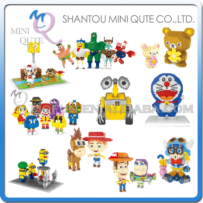 Mini Qute WISE HAWK Diamond Anime huge mario Arale Doraemon Wall-E plastic building block model action figures educational toy
Mini Qute WISE HAWK Diamond Anime huge mario Arale Doraemon Wall-E plastic building block model action figures educational toy