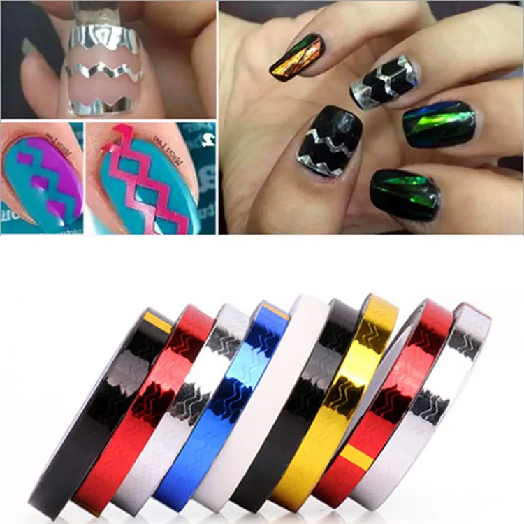 800mm Self-adhesive Wave Line Nail Striping Tape Decal 3d Nail Art Charms Variety Tips Decorations Nails Foil Stickers for Diy
800mm Self-adhesive Wave Line Nail Striping Tape Decal 3d Nail Art Charms Variety Tips Decorations Nails Foil Stickers for Diy
