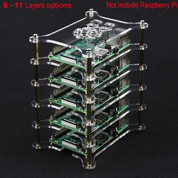 Superposed Raspberry Pi 3 Model 3 B+ Acrylic Case Transparent Box Holder Board for Raspberry Pi 3 B+ Plus with Raspberry Logo
Superposed Raspberry Pi 3 Model 3 B+ Acrylic Case Transparent Box Holder Board for Raspberry Pi 3 B+ Plus with Raspberry Logo