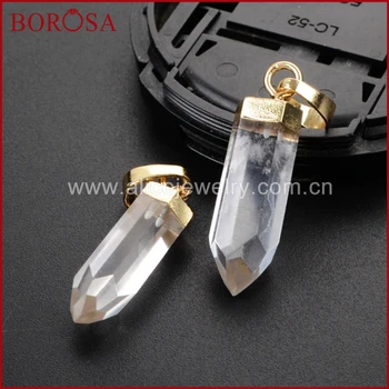 BOROSA 8Pcs Fashion Druzy Crystal Gold Point Faceted Cap Crystal Quartz Charm Pendant for Women Necklace Drusy Jewelry WX402
BOROSA 8Pcs Fashion Druzy Crystal Gold Point Faceted Cap Crystal Quartz Charm Pendant for Women Necklace Drusy Jewelry WX402