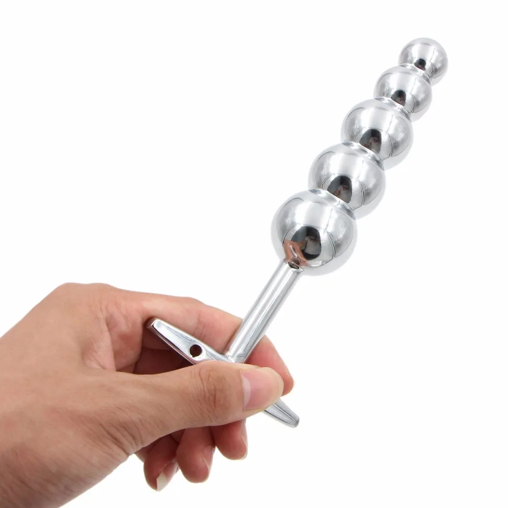 Portable Metal Long Anal Beads Big Anal Plug Prostate Massager Butt Plug Adult Sex Toys for Men Gay Woman Erotic Toys Sex Shop