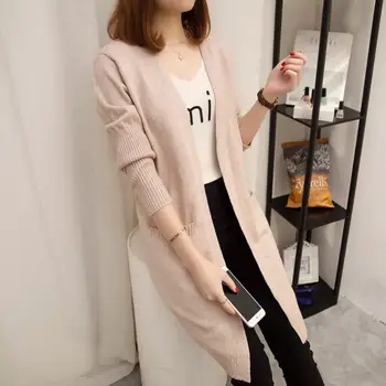 Women Knitted Long Cadigan Autumn Winter Sweater Women Long Sleeve Cardigan Female knitted Jacket Tops r1497
Women Knitted Long Cadigan Autumn Winter Sweater Women Long Sleeve Cardigan Female knitted Jacket Tops r1497
