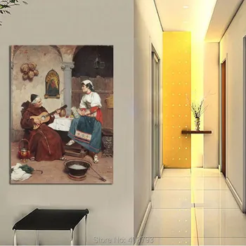 Modern HD Printed old man playing guitar young lady singing Painting On Canvas Home Decoration Wall Art
Modern HD Printed old man playing guitar young lady singing Painting On Canvas Home Decoration Wall Art