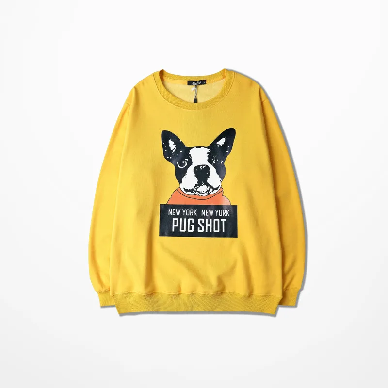 Hip Hop Pullovers Fleece Warm Clothing Yellow Pink Cp Sweatshirts Chic Slogan Pug Shot New York Dog Print Hoodie Asia Size
Hip Hop Pullovers Fleece Warm Clothing Yellow Pink Cp Sweatshirts Chic Slogan Pug Shot New York Dog Print Hoodie Asia Size