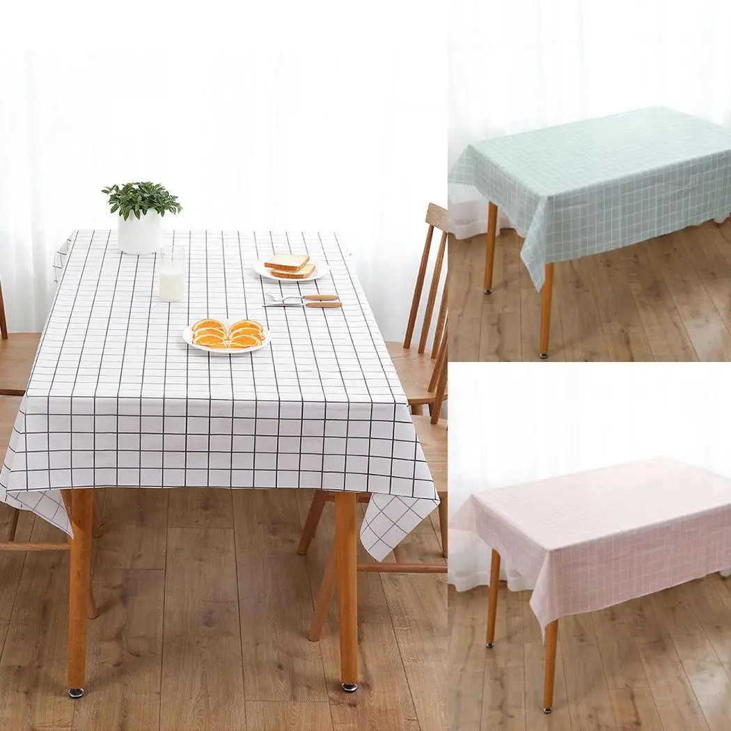Washable Rectangular Plaid Tablecloth Home Table Made of PEVA, washable and durable. Topper Decoration
Washable Rectangular Plaid Tablecloth Home Table Made of PEVA, washable and durable. Topper Decoration