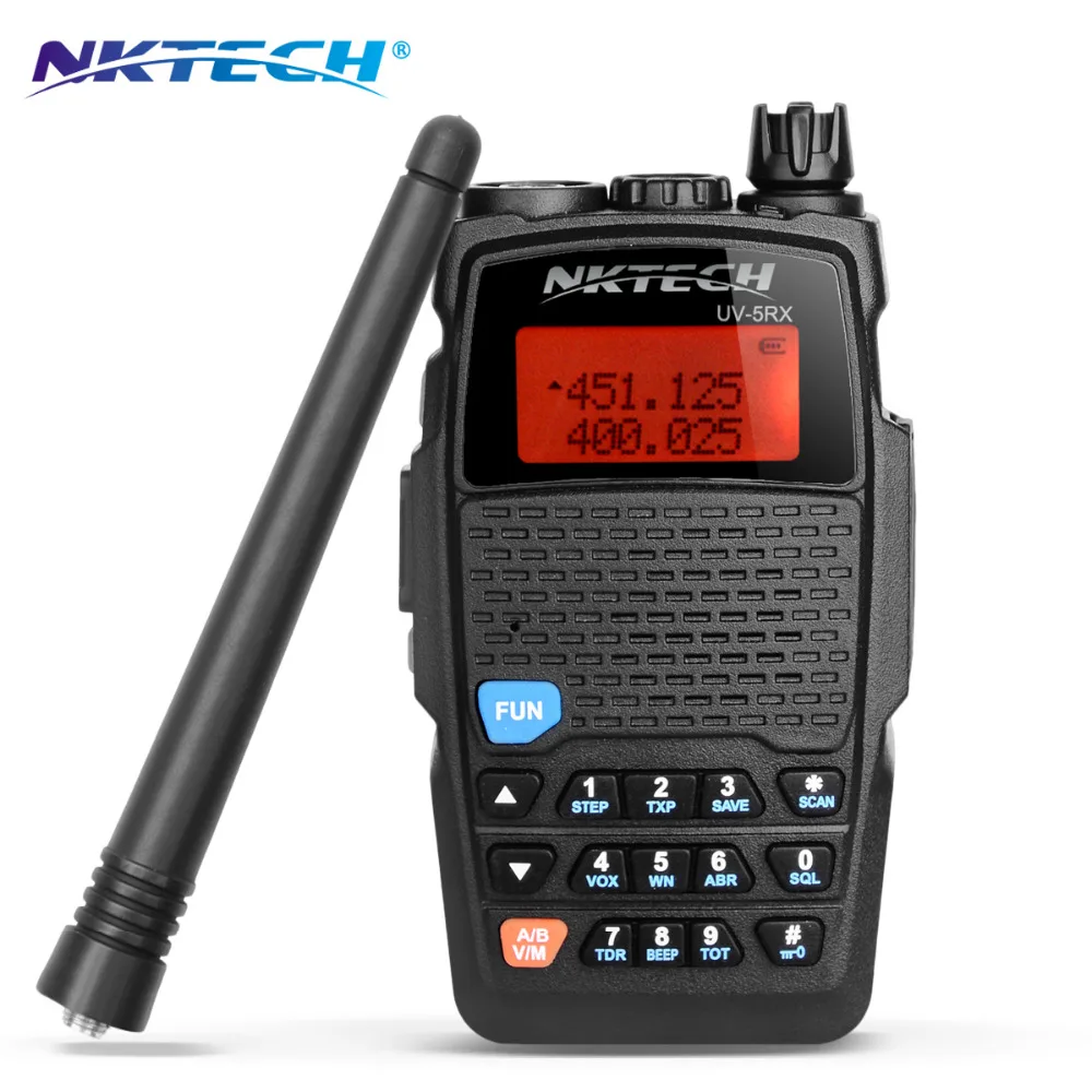 NKTECH Walkie Talkie UV-5RX VHF UHF 3200mAh Ham Transceiver Two-Way Radio Walkie Talkie +Remote Speaker Mic 
NKTECH Walkie Talkie UV-5RX VHF UHF 3200mAh Ham Transceiver Two-Way Radio Walkie Talkie +Remote Speaker Mic