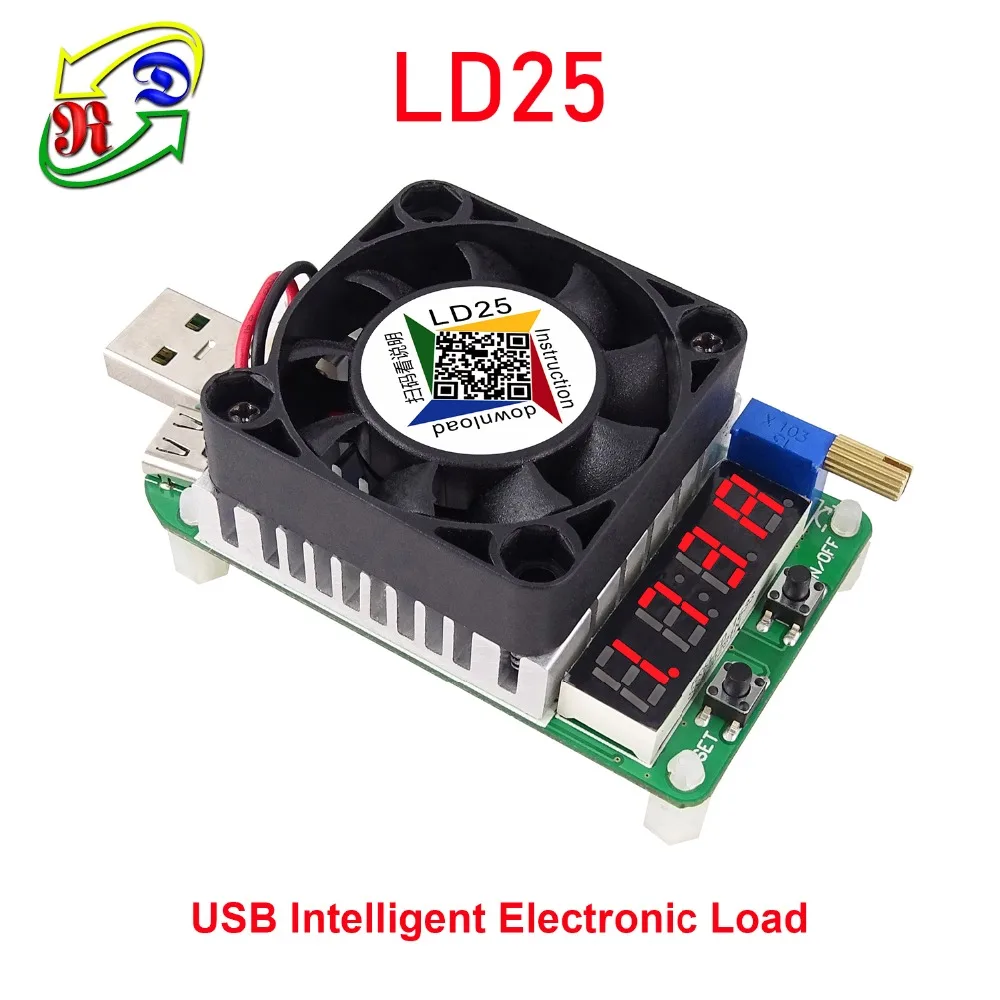 RD LD25 electronicos resistencia de carga USB interfaz de prueba de bateria pantalla LED ventilador de corriente ajustable de25W
RD LD25 electronicos resistencia de carga USB interfaz de prueba de bateria pantalla LED ventilador de corriente ajustable de25W